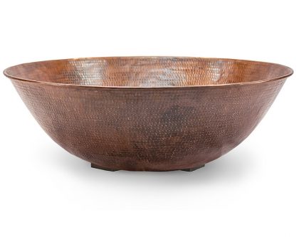 Round Copper Fire Bowl